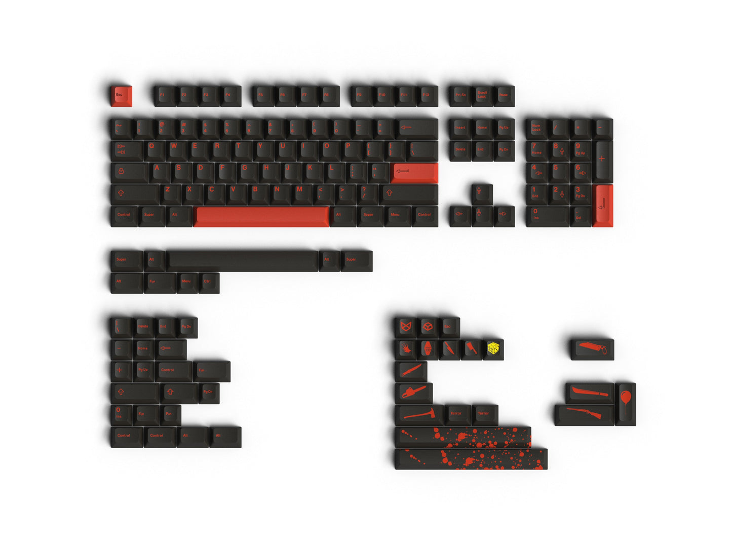 KDS Splatter Keycaps & Splatter Mechanical Keyboard