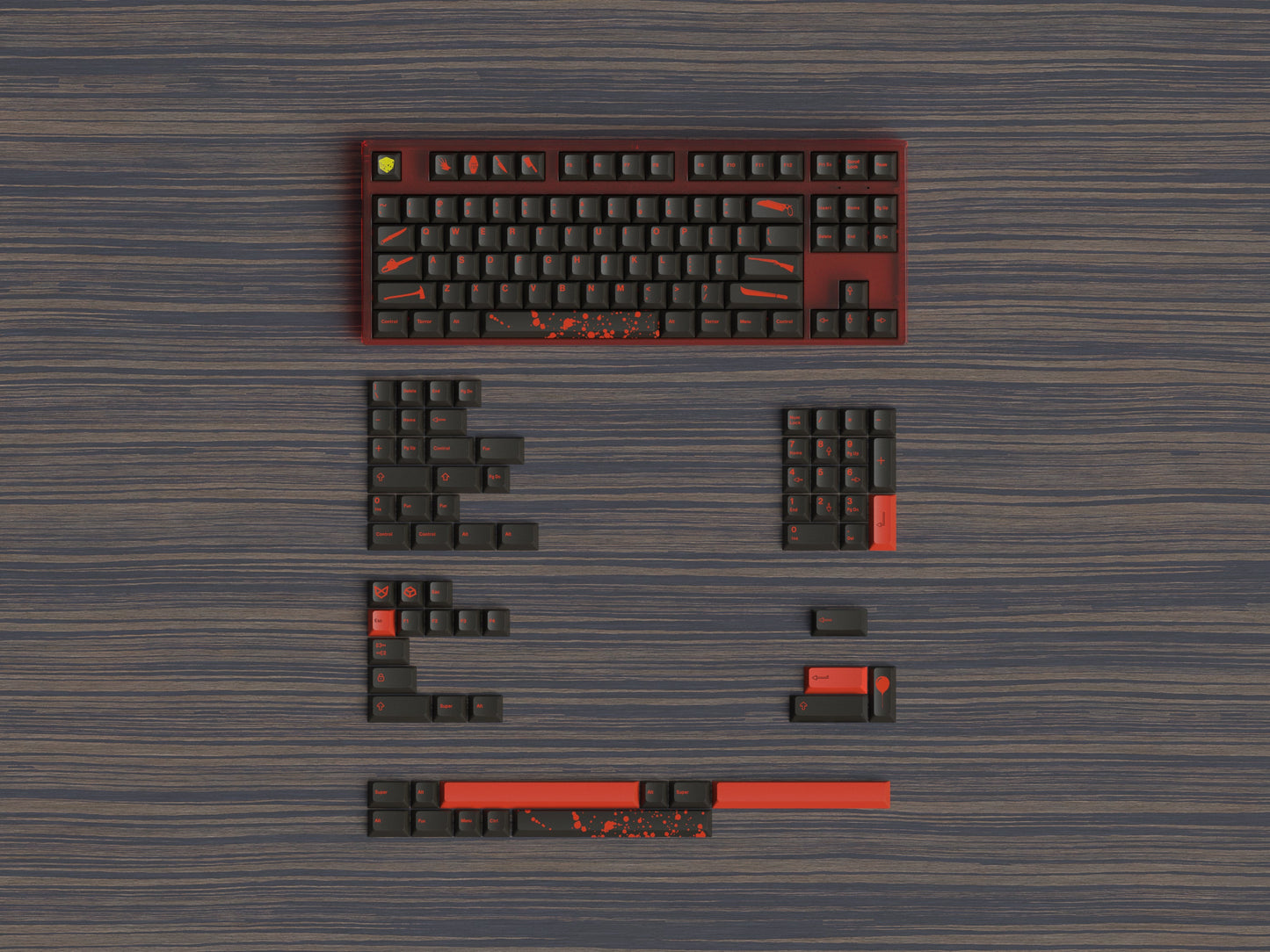 KDS Splatter Keycaps & Splatter Mechanical Keyboard