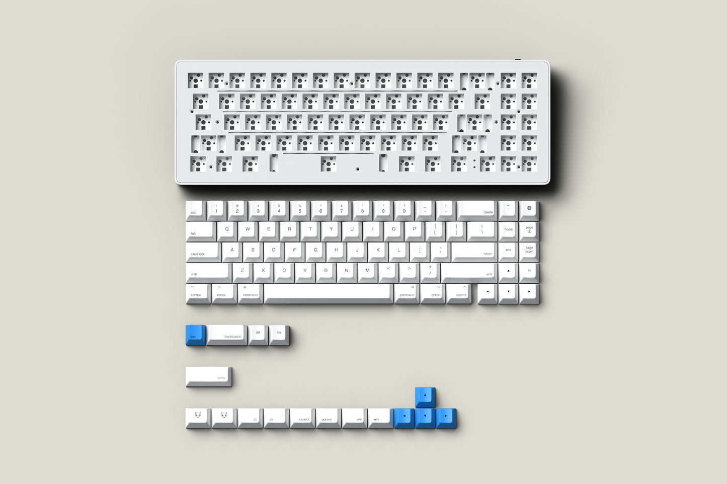 WhiteFox Eclipse Mechanical Keyboard - Aluminum High Profile