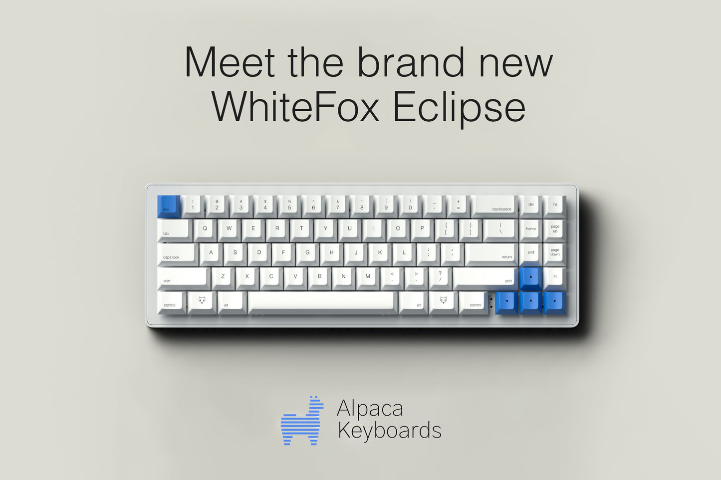 WhiteFox Eclipse Mechanical Keyboard - Aluminum Low Profile